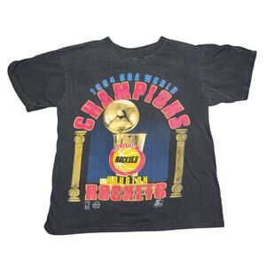 Vintage Starter Houston Rockets 1994 NBA World Champions T-Shirt USA Made Large